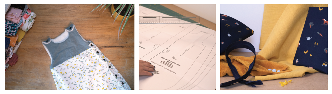 photos de pantalons réalisés à l'atelier