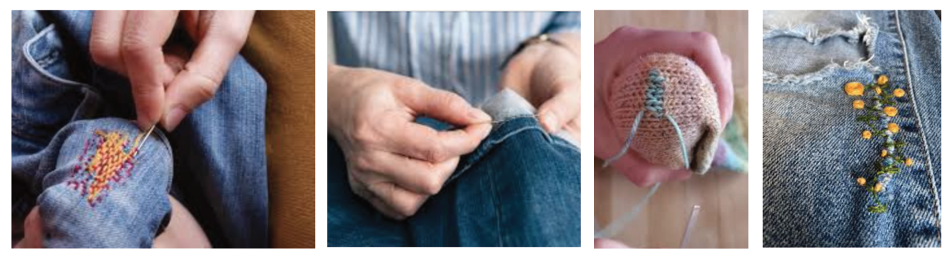 photos de pantalons réalisés à l'atelier